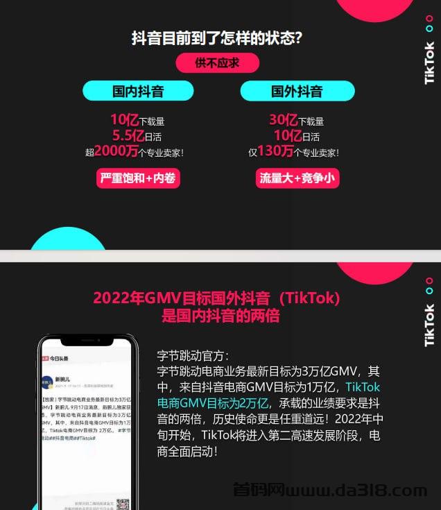 TikTok全新创业时代：海外蓝海市场，收入可观，快速上手，专业一对一带你飞！